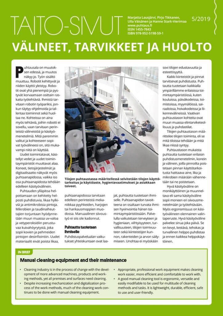 Taito-sivut - Välineet