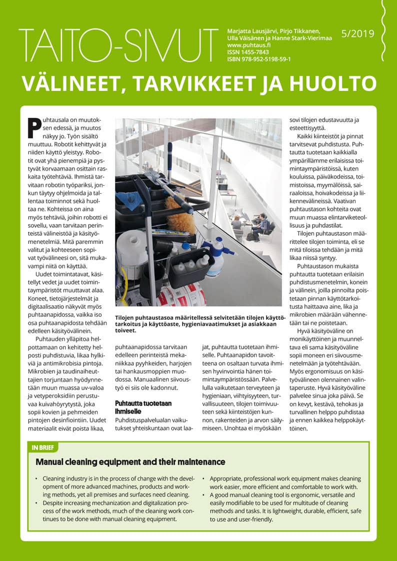 Taito-sivut - Välineet