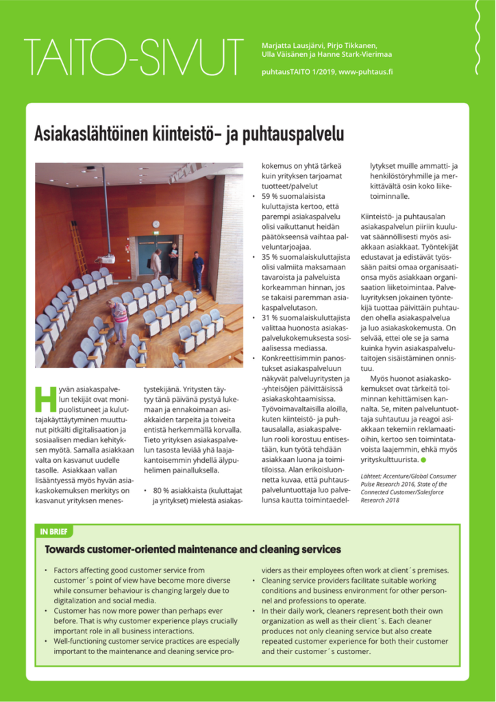 Taito-sivut - Asiakaspalvelu